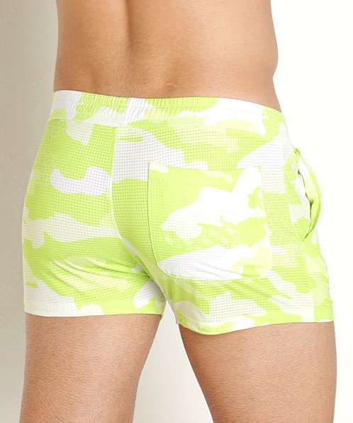 Timoteo Sport-Fit Camo Short Green