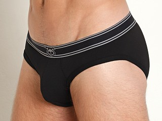 Model in black/grey Nasty Pig Core Bikini Brief