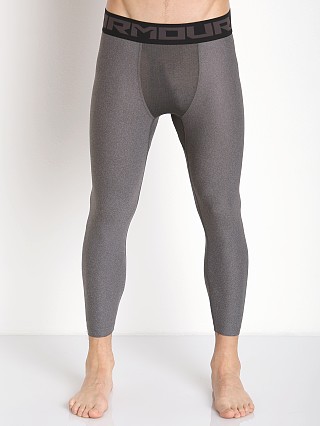 Model in carbon heather Under Armour Heatgear 2.0 3/4 Compression Legging