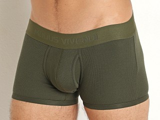 Model in khaki Modus Vivendi Organic Boxer