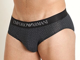 Model in flowers Emporio Armani Classic Pattern Mix Brief