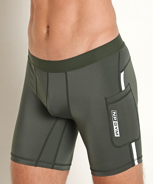 Nasty Pig Grind Compression Short Army Green