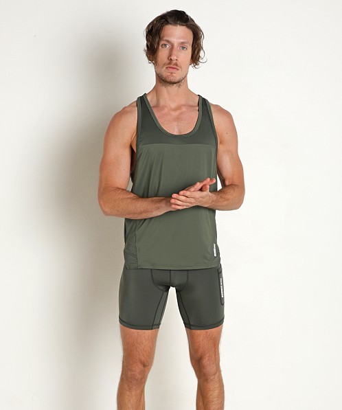 Nasty Pig Grind Racerback Tank Top Army Green