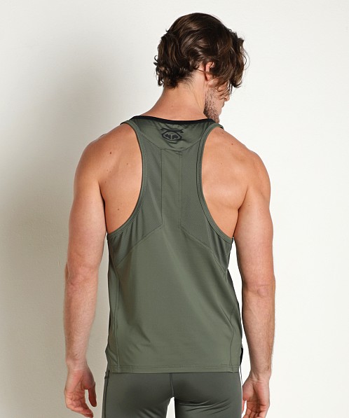 Nasty Pig Grind Racerback Tank Top Army Green