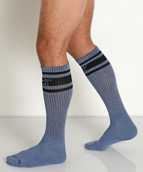 Nasty Pig Hook'd Up Sport Socks Denim Heather Blue