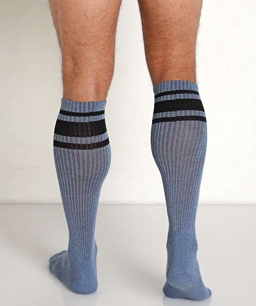 Nasty Pig Hook'd Up Sport Socks Denim Heather Blue