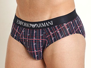 Model in check & eagles Emporio Armani Classic Pattern Mix Brief