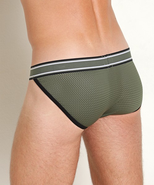 Nasty Pig Title Sport Brief Army Green