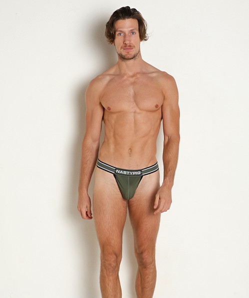 Nasty Pig Title Thong Army Green