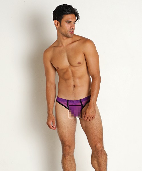 Go Softwear Hard Core Frisky Mesh Bikini Brief Purple/Black