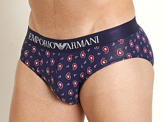 Model in cachemire & eagles Emporio Armani Classic Pattern Mix Brief