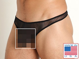 Model in black Go Softwear Hard Core Frisky Mesh Pouch