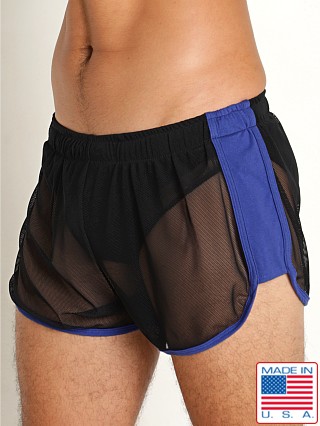 Model in black/royal Go Softwear Hard Core Frisky Mesh Lined Short