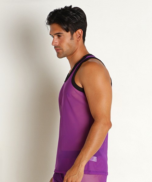 Go Softwear Hard Core Frisky Mesh Tank Top Purple/Black