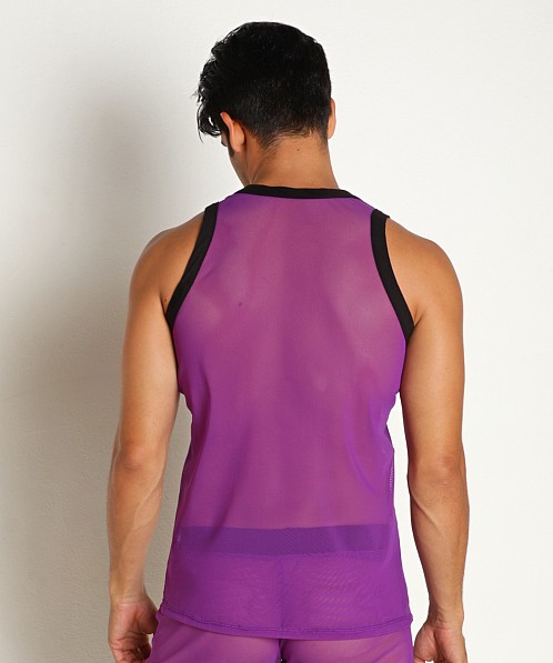 Go Softwear Hard Core Frisky Mesh Tank Top Purple/Black