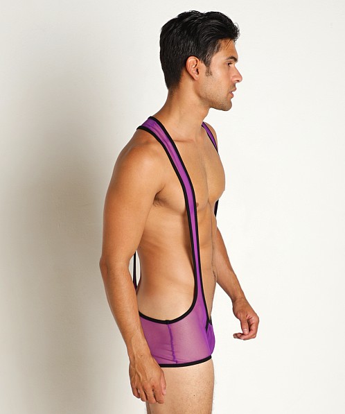 Go Softwear Hard Core Frisky Mesh Thrust Singlet Purple/Black