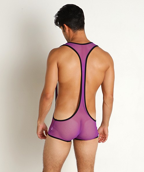 Go Softwear Hard Core Frisky Mesh Thrust Singlet Purple/Black