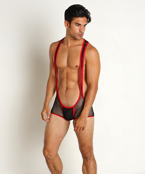 Go Softwear Hard Core Frisky Mesh Thrust Singlet Black/Red