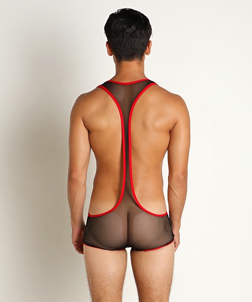 Go Softwear Hard Core Frisky Mesh Thrust Singlet Black/Red