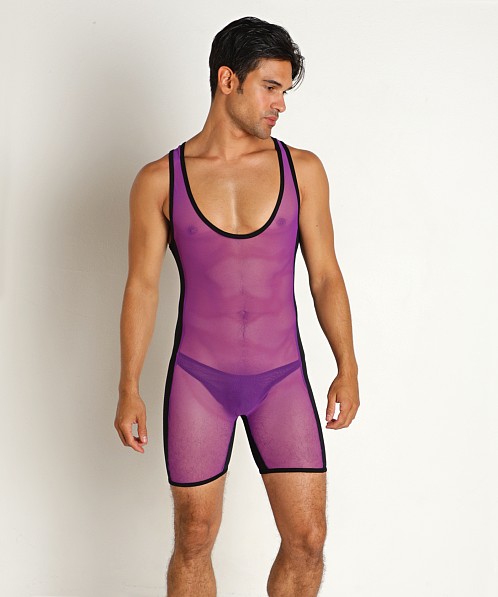 Go Softwear Hard Core Frisky Mesh Singlet Purple/Black