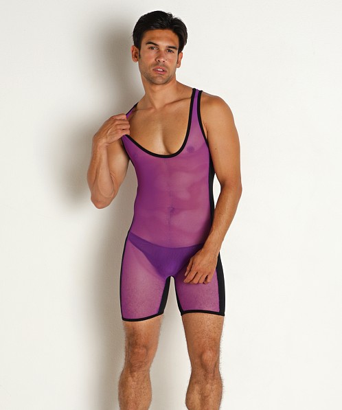 Go Softwear Hard Core Frisky Mesh Singlet Purple/Black