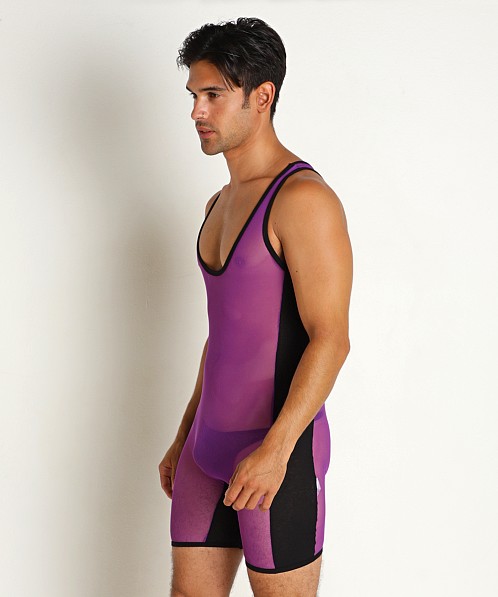 Go Softwear Hard Core Frisky Mesh Singlet Purple/Black