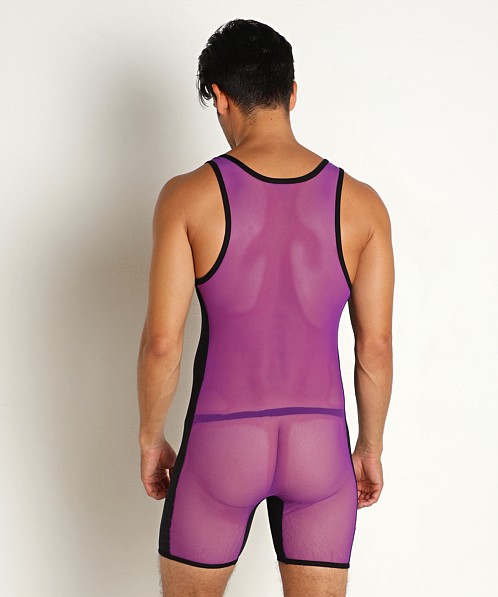 Go Softwear Hard Core Frisky Mesh Singlet Purple/Black