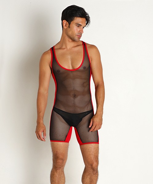 Go Softwear Hard Core Frisky Mesh Singlet Black/Red