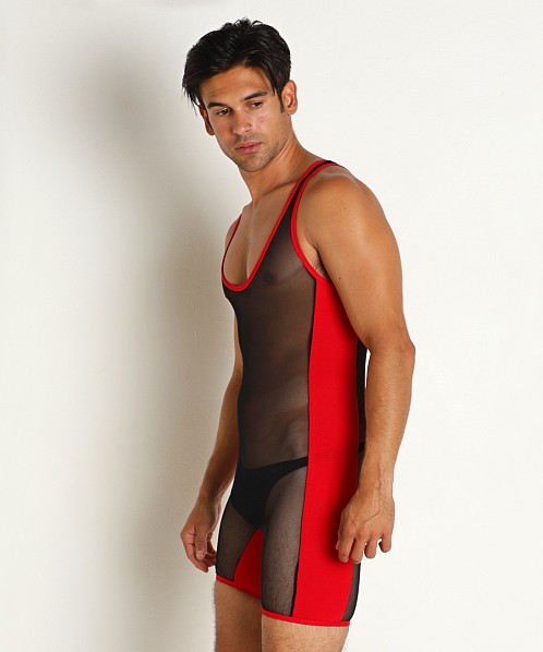 Go Softwear Hard Core Frisky Mesh Singlet Black/Red