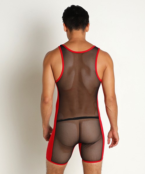 Go Softwear Hard Core Frisky Mesh Singlet Black/Red