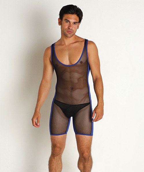 Go Softwear Hard Core Frisky Mesh Singlet Black/Royal