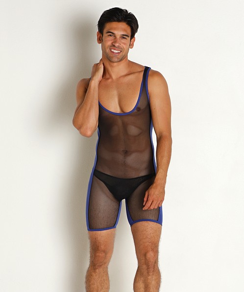 Go Softwear Hard Core Frisky Mesh Singlet Black/Royal