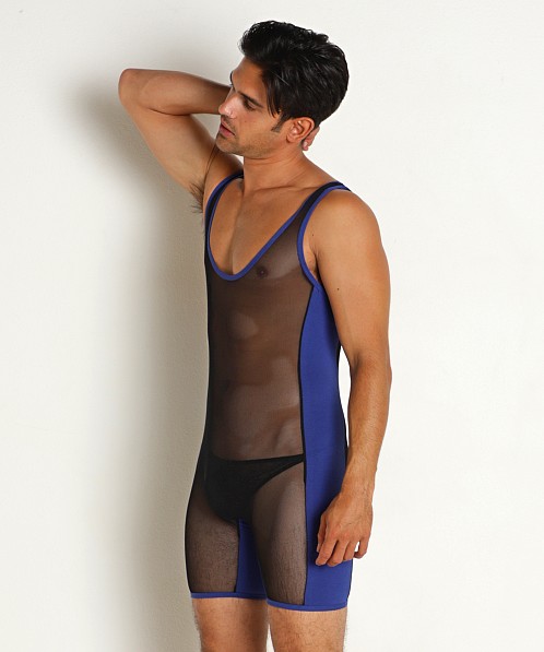 Go Softwear Hard Core Frisky Mesh Singlet Black/Royal