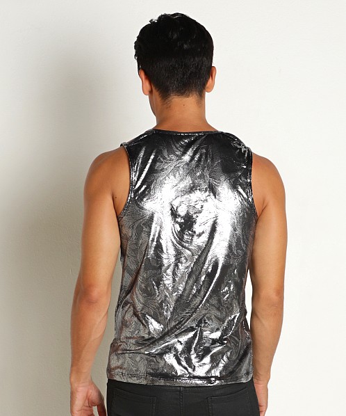 Manstore Nightclub Sparkling Delta Tank Top Black/Silver