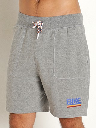 Model in grey Bike Athletic French Terry Shorts