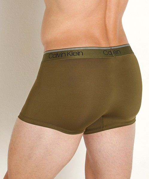 Calvin Klein Micro Stretch Low Rise Trunk 3-Pack Olive/Grey/Blue