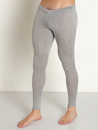 Model in grey Mckillop Sleek Whisper Leggings