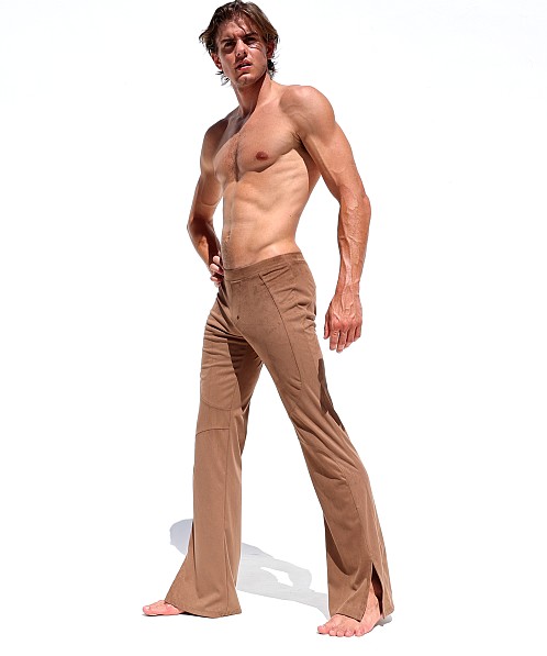 Rufskin Stilato Stretch "Suede" Flare Leg Pant Bark