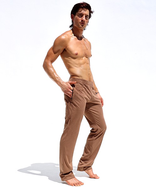 Rufskin Stephan Stretch "Suede" Straight Leg Pant Bark