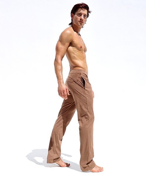 Rufskin Stephan Stretch "Suede" Straight Leg Pant Bark