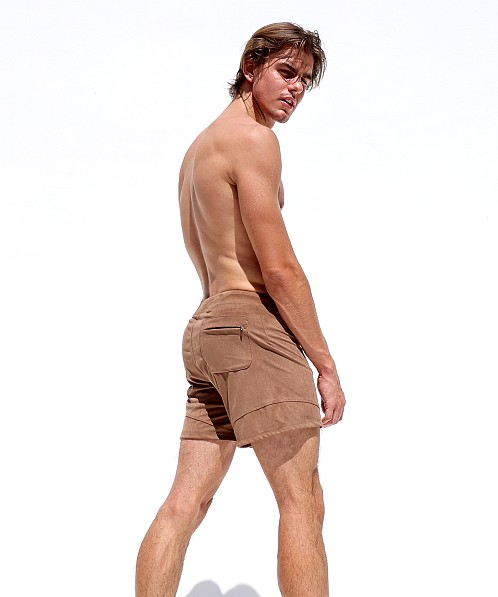 Rufskin Emile Stretch "Suede" Sport-Lounge Short Bark