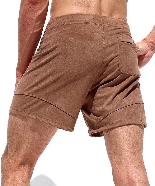 Rufskin Emile Stretch "Suede" Sport-Lounge Short Bark