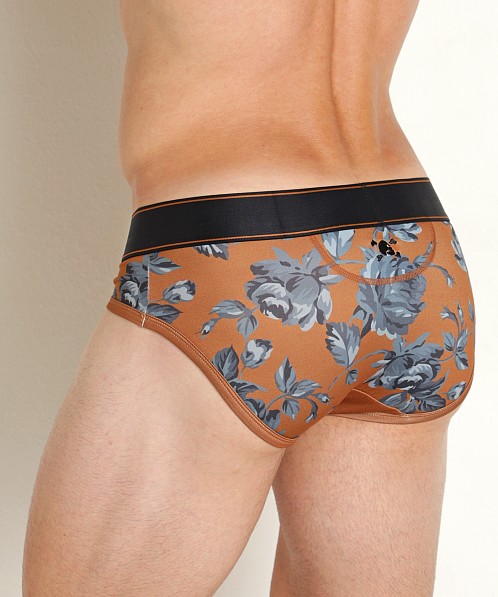 Skull & Bones Brief Mood Rose Print