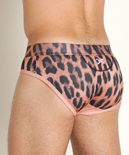 Skull & Bones Print Brief Furry Animal