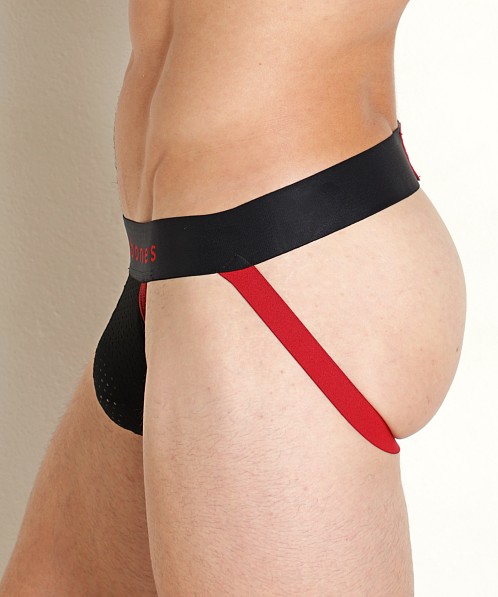 Skull & Bones Performance Mesh Jockstrap Black