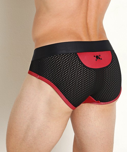 Skull & Bones Performance Mesh Brief Black