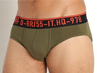 Model in olive Diesel Jack Hero Fit Brief