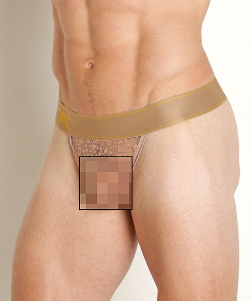 Skull & Bones Burnout Thong Tan