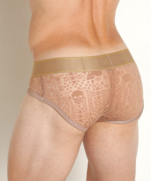 Skull & Bones Burnout Brief Tan