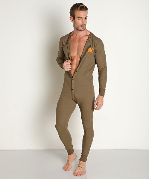 Skull & Bones Signature Union Suit Army Green